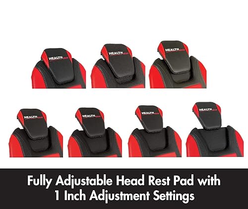 Health Gear - ITM 6400 - Deluxe Heat and Vibration Massage Inversion Table,  Black, Red in Dubai - UAE | Whizz Inversion Equipment