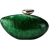 louceko Acrylic Shell Handbag Removable Chain Crossbody Shoulder Evening Bag Clutch Purse for Women Formal Wedding Party Prom