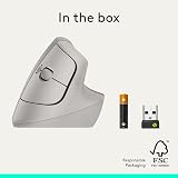 Logitech Lift Vertical Ergonomic Mouse Wireless Bluetooth or Logi Bolt Receiver view 8