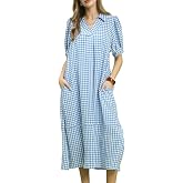 Umgee USA Gingham Midi Dress