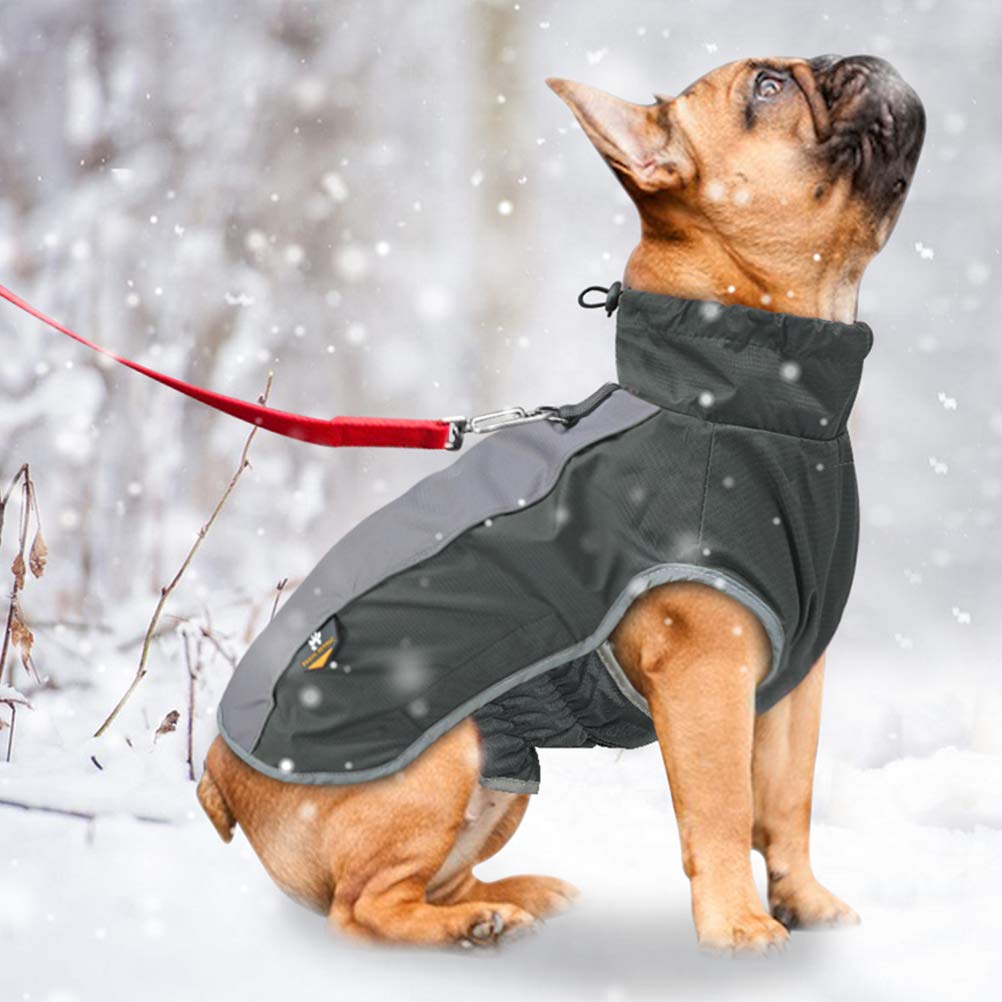 Abbigliamento e accessori POPETPOP Impermeabile Pet Parka Inverno Cappotto  Caldo Cane Vestiti Giacca per Cani Taglia XXXL Nero urban-earth.co.uk