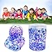 GoodGoodStudy 100ml Jumbo Ice Crystal Slime with Blue and Purple Fishbowl Beads , Fluffy Floam Slime Stress Relief Toy Scented Sludge Toy(100ML Small Container Design)