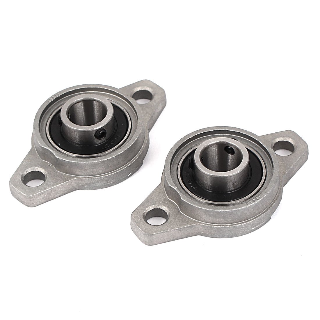 sourcingmap 12mm Bore Self-aligning Flange Bearing Oval Pillow Block FL001 2pcs