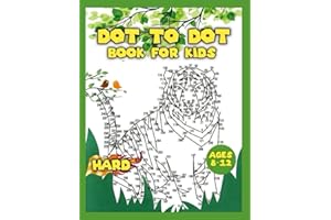 dot to dot books for kids ages 8-12 hard: Connect the Dots, into 3 difficulty levels, easy, medium, and hard for boys and girls. up to +500 dots!