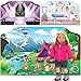Sophia's 18 Inch Dollhouse Scenes | 2 Separate Doll Backdrops Includes 3 Scenes, 2 Backdrops | Medical Office, Runway, Camp Scenes