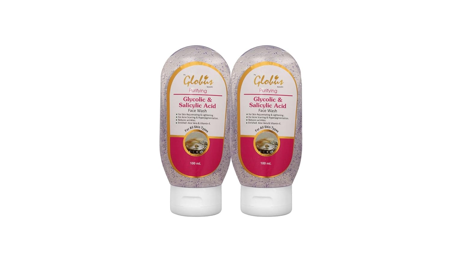 globus naturals pimple clear face wash