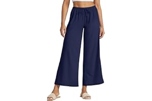 Willit Women's Wide Leg Pants UPF 50+ Swim Beach Pants Lightweight Travel Pants Quick Dry Sun Protective