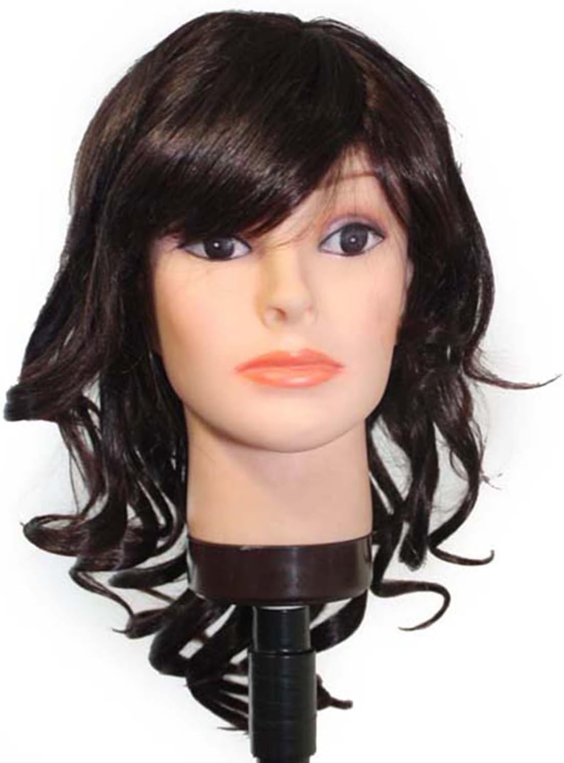 18 inch Darkest Brown tip Dark Auburn V shape cut wig--5068a2t33
