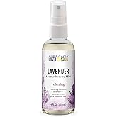 Aura Cacia Relaxing Lavender Aromatherapy Mist, 4-Ounce, Lavender Pure Essential Oils, Sweet & Floral Aroma