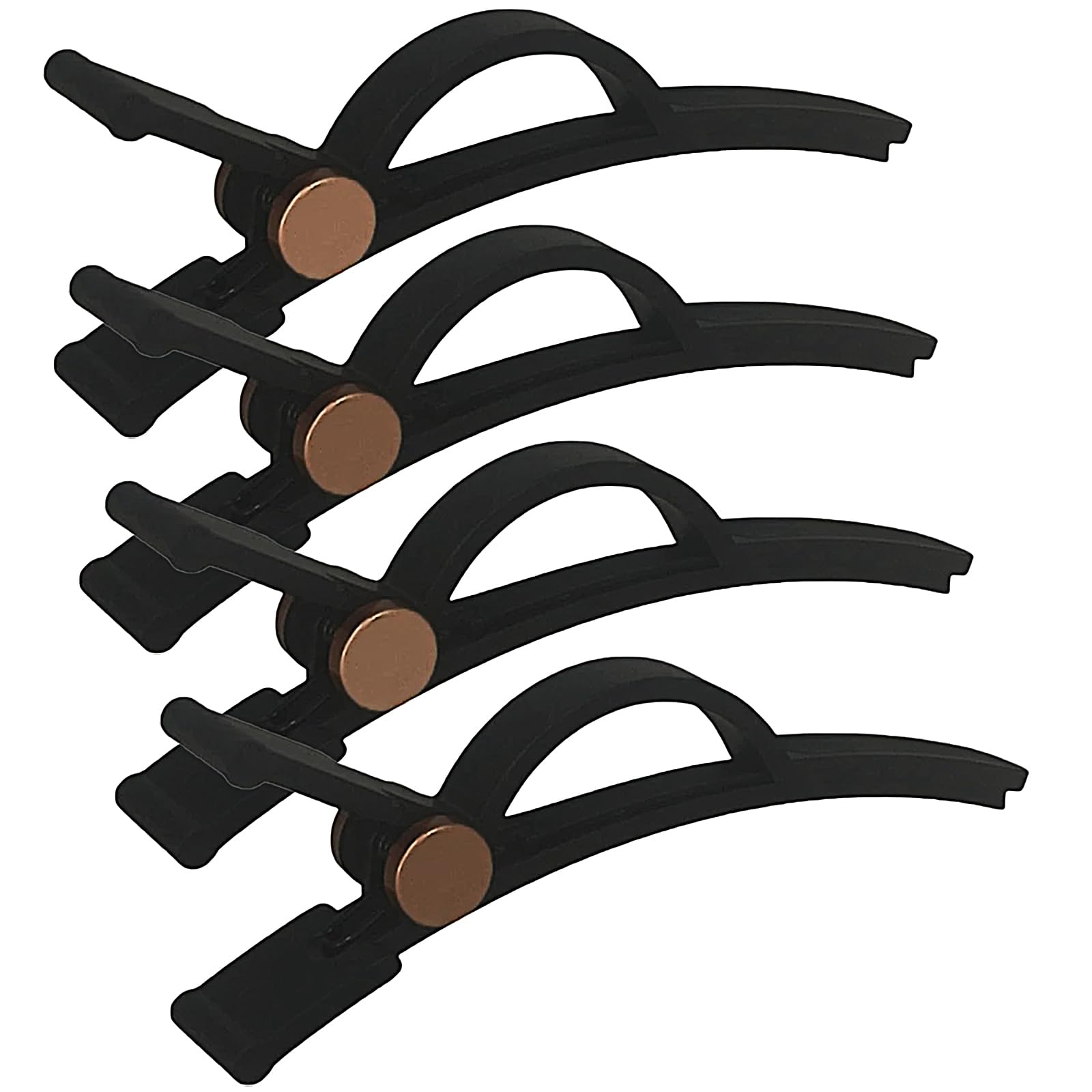 4 PCS Hair Clips For Dyson Airwrap Hair Dryer Styling Clips for Women's Styling Hair, Long Duck Billed Salon Clips (Gold)