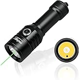 ORCATORCH D570-GL 2.0 2-in-1 Scuba Dive Light with 1000m Green Signal Beam | 1500 Lumens, 8&deg; Ultra-Narrow Beam, IP68 Waterproof, Ideal for Signaling, Night Diving, Cave Diving &amp; Dive Training