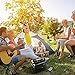 Wireless PA System with Wireless Mic Karaoke Machine, Portable Rechargeable 20W Party Speaker for Adults Kids, FM Radio/AUX-IN Mode/USB Input/TF Card/Remote Control/LED Bar,1X6.5