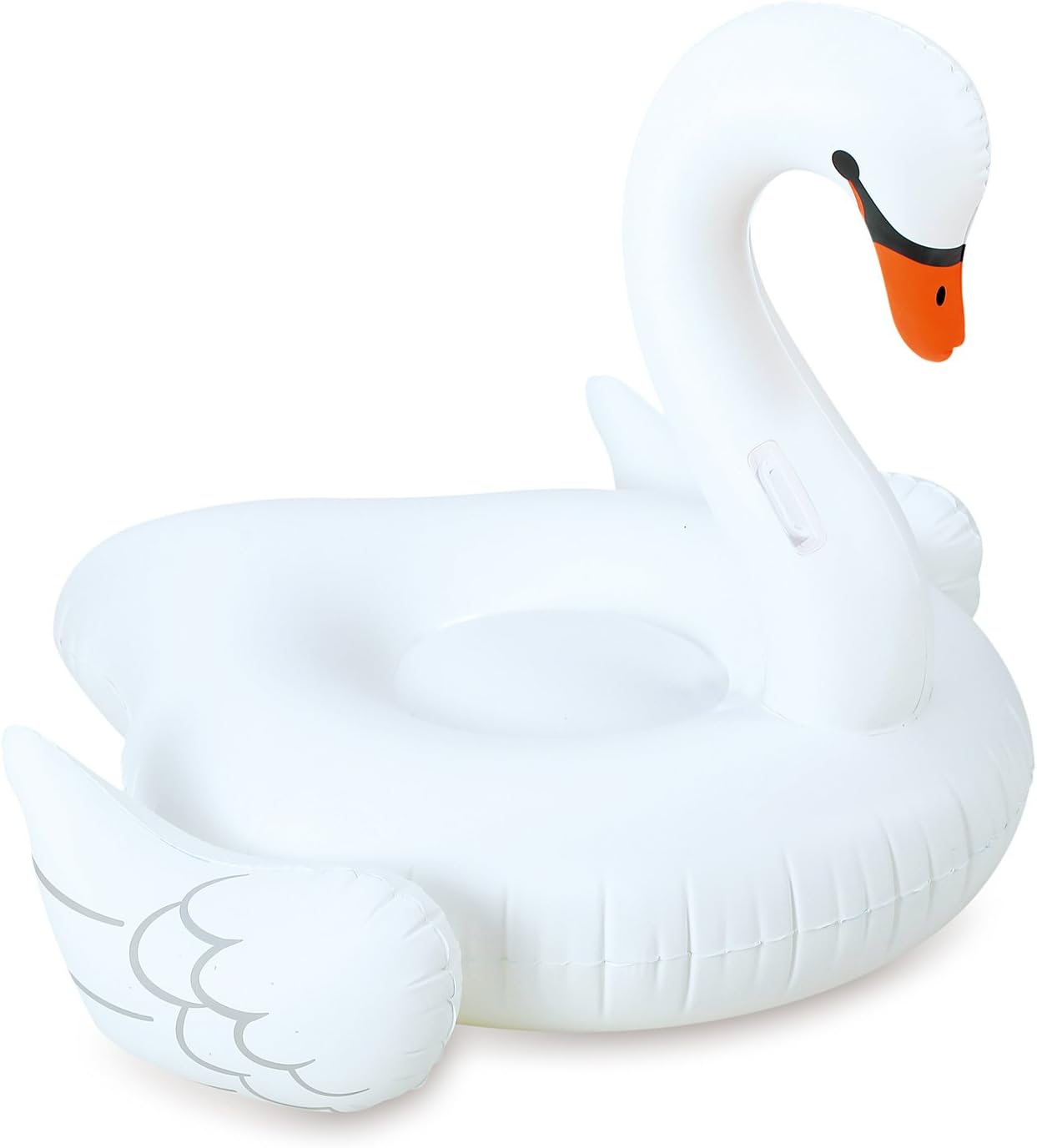 Summer Palms Giant Swan Lounge Pool Float, 78" x 63" x 51.5"