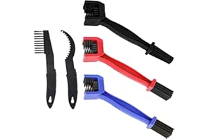 GekLiGuLu Bike & Motorcycle Chain - 5-Piece Durable Set with Brushes, Scraper & Scrubber for Bike Chain Cleaner, Motorcycle Chain Cleaning, Bike Cleaning, All Bikes