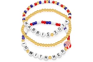 Flvkev Kamala Harris 2024 Bracelets Merch for President Election Kamala Harris 'LA Merchandise
