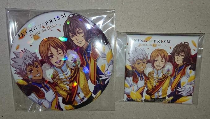 Amazon 劇場版 King Of Prism キンプリ Pride The Hero 特典 缶バッジ スクエアバッジ 神浜コウジ 速水ヒロ 仁科 カヅキ アイドル 芸能人グッズ 通販