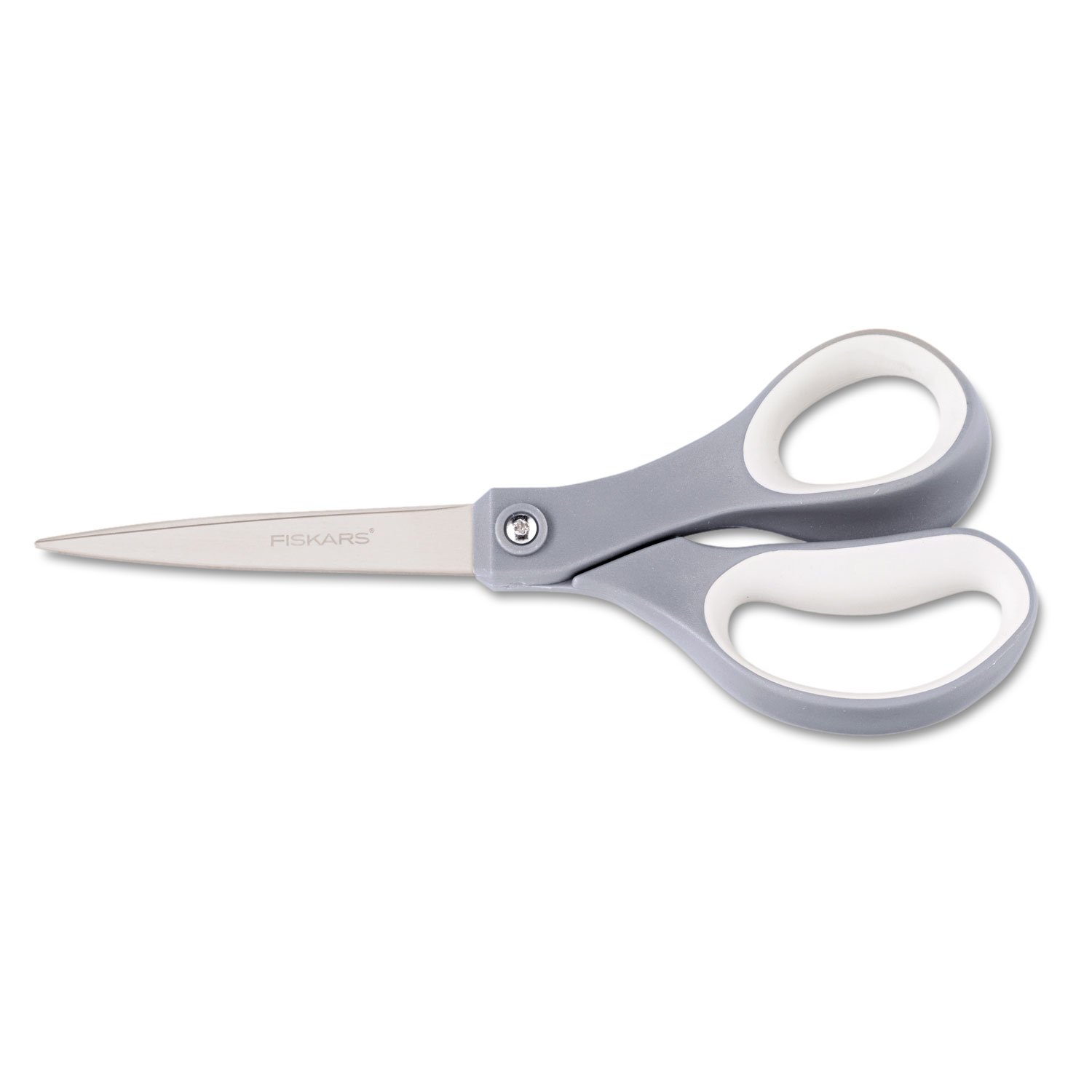 Photo 1 of Fiskars 01005409 Recycled Everyday Titanium Softgrip Scissors, 8-Inch Length, Blue/Gray