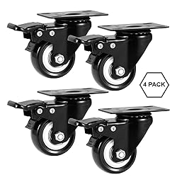 ASHGOOB 2" Caster Wheels Set of 4, Heavy Duty