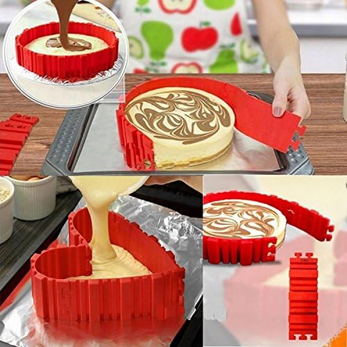 AROMEE Nonstick 4PCS Silicone Cake Mold Cake Pan Magic Bake Snake DIY Baking Mould Tools - Design Your Cakes Any Shape