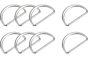 Metal D-rings Buckle, 15pcs 40mm(1.57") 2.6mm Thick Welded D-Rings Buckle for Webbing Sewing Clothing Straps Bags Belt DIY Ac