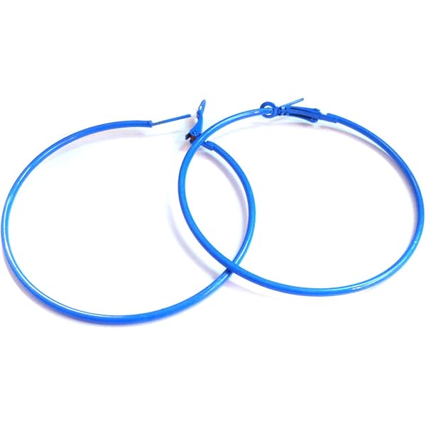 Hoop Earrings 3 Inches Divas Diggables Assorted Color 3 Inch Thin Hoop ...