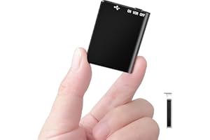 Small Voice Activated Recorder Slim Audio Voice Recorder Recording Device, Portable Sound Recorder W/ 192 Hours Recording Cap