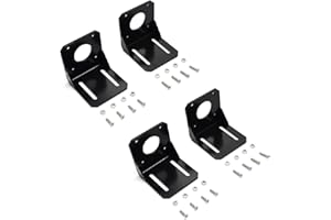 XYRSTOLR 42mm Nema 17 Stepper Motor Mounting Bracket Holder with Screws, Nema 17 Stepper Motor L-Shape Fixed Seat, Stepper Motor Holder