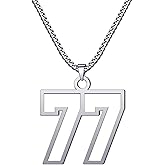 CaJoYo Number Necklace 0-99 Baseball Athletes Jersey Number Sports Charm Pendant Inspiration Jewelry Stainless Steel