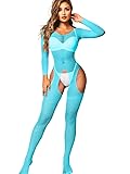 Kaei&Shi Fishnet Bodysuit For Women Fit 0-18, Sexy