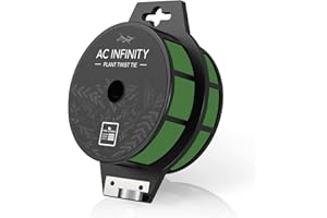 AC Infinity Plant Ties 100m with Cutter - Reusable Green Wire with Cutting Function for Plant Support for Garden and Househol