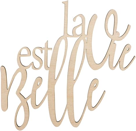 Rayher Decor Wood Natural 18 2x17 5x0 4 Cm Amazon Co Uk Kitchen Home Texte La Vie Est Belle