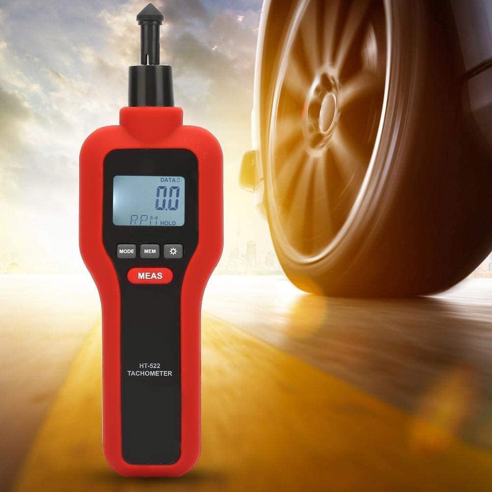 LCD Digital Tachometer Handheld Non-contact/Contact Rotate Speed Meter