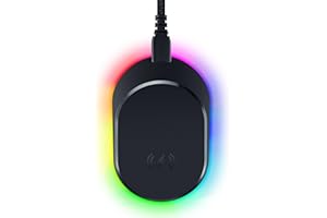 Razer Mouse Dock Pro with Wireless Charging Puck: Magnetic Wireless Charging - Integrated HyperPolling 8K Hz Transceiver - Anti-Slip Base - Chroma RGB Lighting - Classic Black