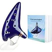 NIGHTオカリナ Alto C Black Plastic Ocarina with Rubber Finish