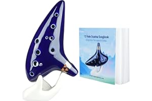 Ohuhu Zelda Ocarina with Song Book (Songs From the Legend of Zelda), 12 Hole Alto C Zelda Ocarinas Play by Link Triforce Vale