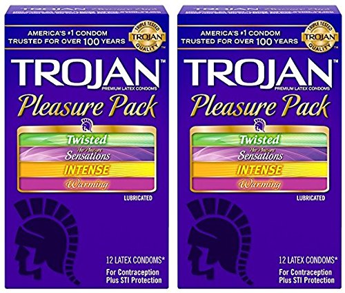 Trojan Pleasure Pack Lubricated Latex Condoms Value Pack 12 Count |  Desertcart Suriname