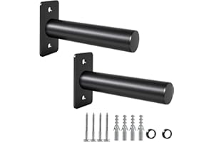 CAELUM Weight Plate Holder, Wall Mounted Weight Rack for 2-Inch Olympic Plates, Heavy Duty Alloy Steel Plate Holder, Max Weight Capacity 330lb, Space-Saving Storage Stand for Home Gym Organization