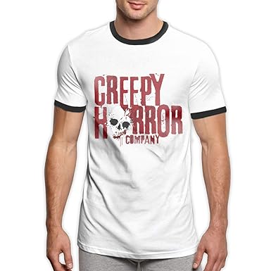 Fourcllq Creepy Horror Company Personality Men S Ringer T Shirt