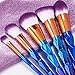 Unicorn Mermaid Brush Set Make Up Rainbow Diamond Handle Makeup Brushes Set Foundation Cream Powder Brush Kit