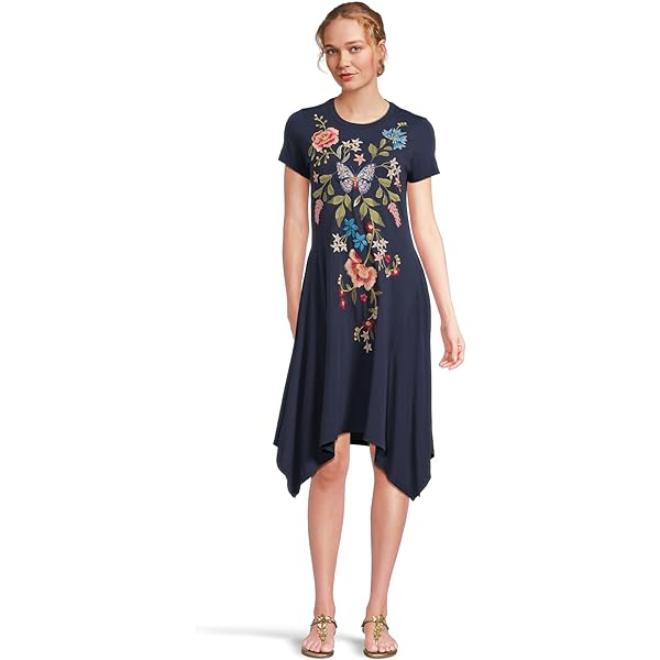 Amazon.com: Johnny Was Women's Mixed Media Tank Dress-Della, Black