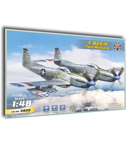 モデルズピット ツインマスタング 1/48 F-82F/G MDV4818 Amazon.com: Model Svit 4818 - 1/48 F-82F/G Twin Mustang Scale