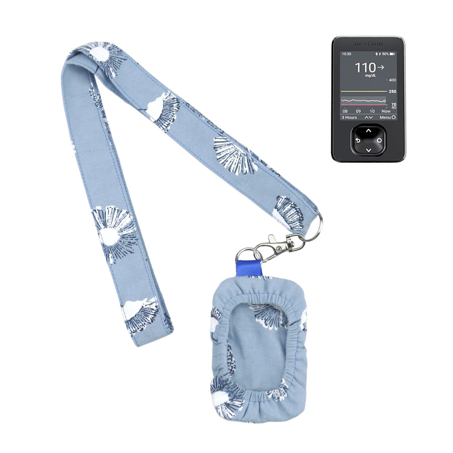 Photo 1 of Dexcom G7 Receiver Case with Lanyard for Dexcom G7 Receiver Holder Case Blood Glucose Meter Pouch Dexcom G7 Receiver Neck Pouch Diabetes Supplies