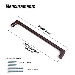 Goo-Ki Antique Oil Rubbed Bronze Cabinet Pulls with