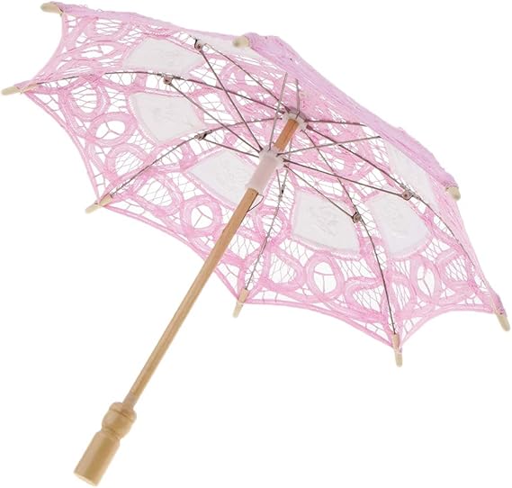 Amazon Co Jp 撮影傘 傘 刺繍レース レース傘 結婚式 ダンス傘 舞台 道具 花傘 写真小物 ロマンチック 撮影傘 全６色 ピンク ホーム キッチン