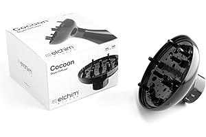 Elchim Cocoon 3900 Volumizing Hair Diffuser for Curls – Compatible with 3900 Titanium, Healthy Ionic, Light, Xlite, RUN, and ANEMOS Dryers