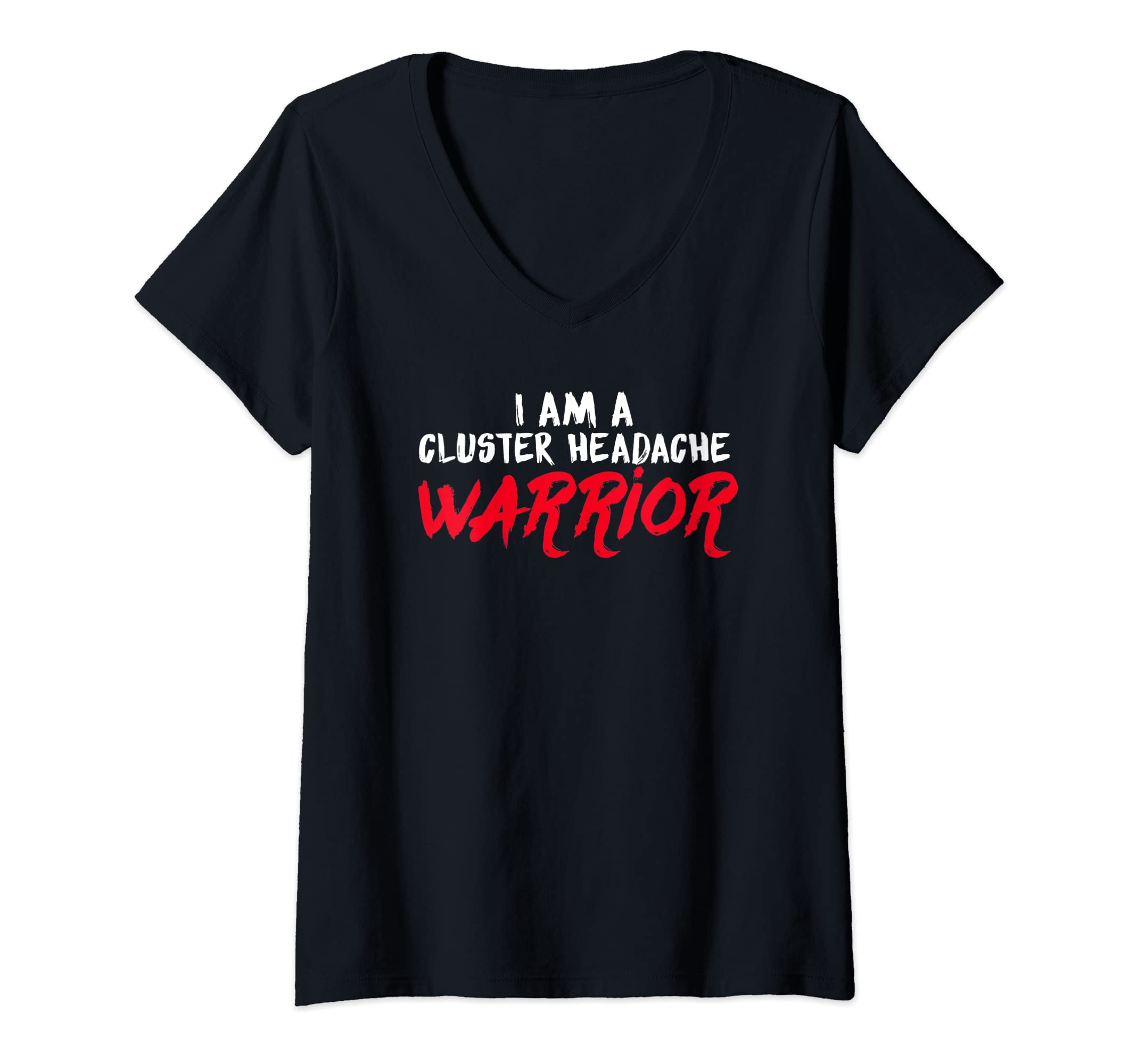 Womens Cluster Headache Relief Oxygen Mask V-Neck T-Shirt