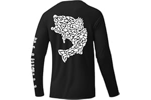 Palmyth Fishing Shirts for Men Sun Protection Long Sleeve T Shirt UPF 50+ Quick Dry Tee