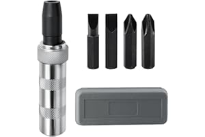 LEONTOOL 3/8 Inch Drive Manual Impact Driver Set Hand Impact Driver Extractor Tool, Reversible Hand Screwdriver Set, with Slo