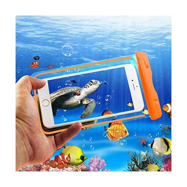 KAMII-3-Pack-Universal-Clear-Waterproof-Bag-Pouch-Dry-Bag-for-Water-Activities-Fit-for-Family-or-Group-Activities-Universal-Size-for-Smartphones-up-to-6-Inches