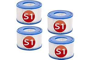 DYZL Cartridge Filter for Intex S1 hot tub Filter, for PureSpa Type S1, 29001E, 11692 Spa Filter, Easy Set Pool Cartridges, f